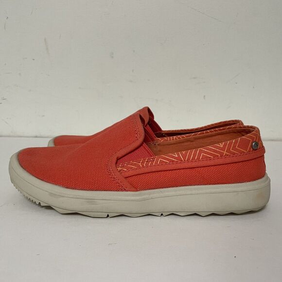 Merrell Women’s Canvas Slip On Shoes Size 5 Hot Coral Casual - GUC - Picture 3 of 9